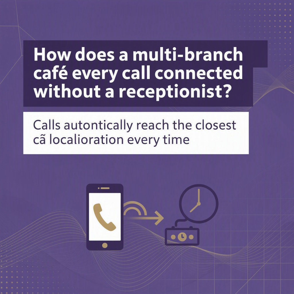 Efficient Call Routing for Multi-Branch Cafés Without a Receptionist