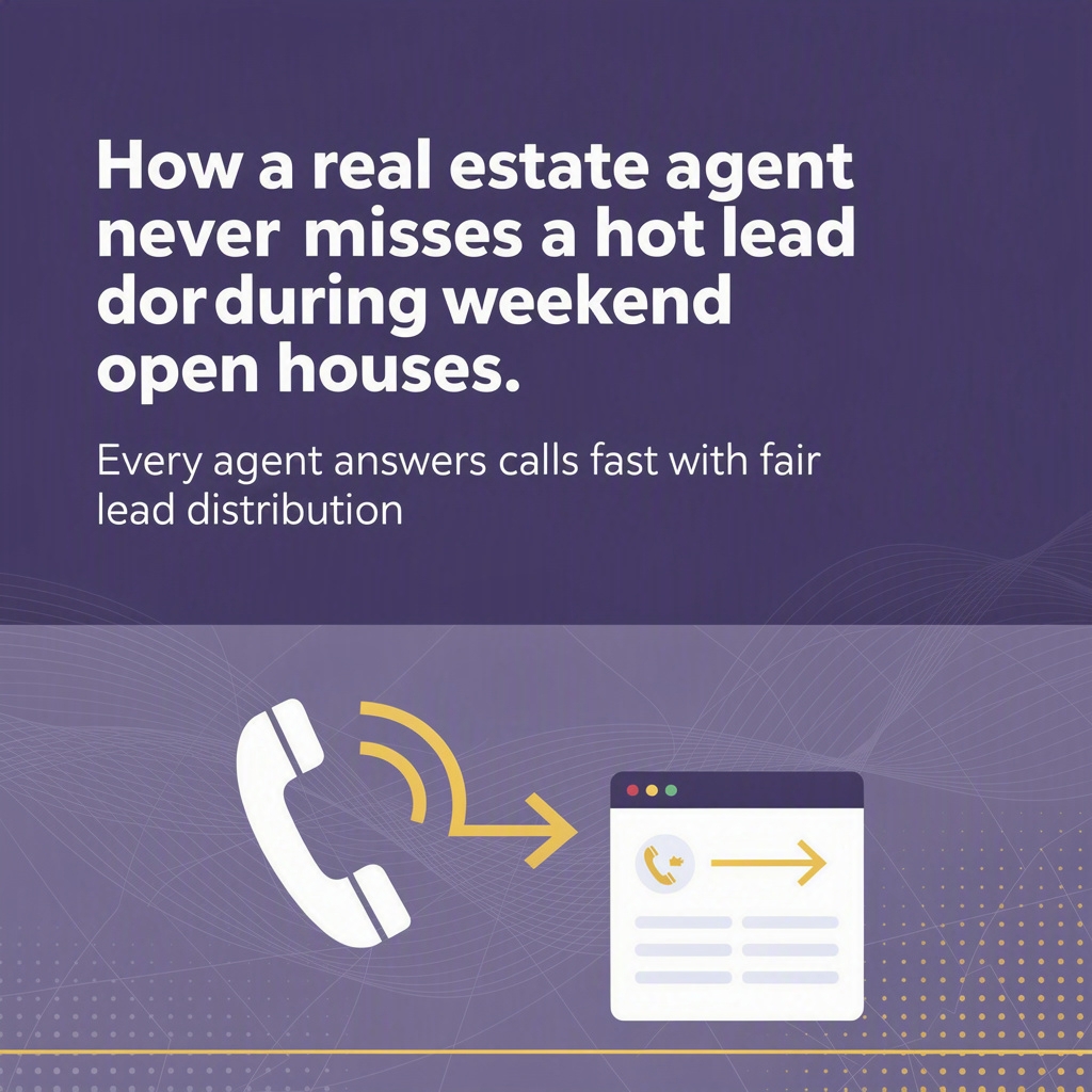 Efficient Call Routing for Real Estate Leads During Open Houses